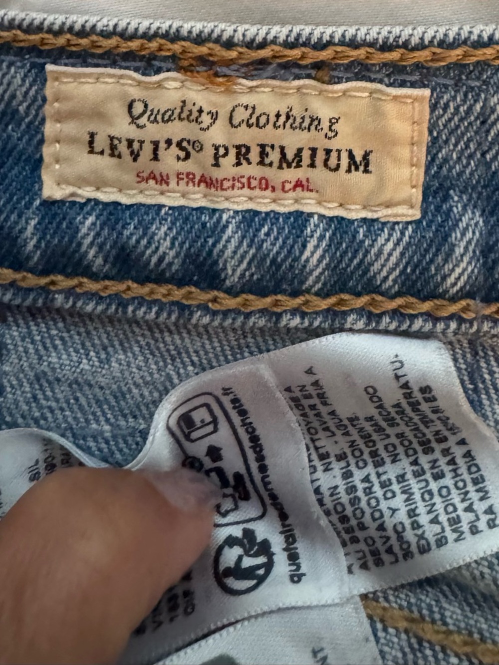 Levi's Light Blue High Rise Straight Leg Jeans; New with no tags - Picture 7 of 10